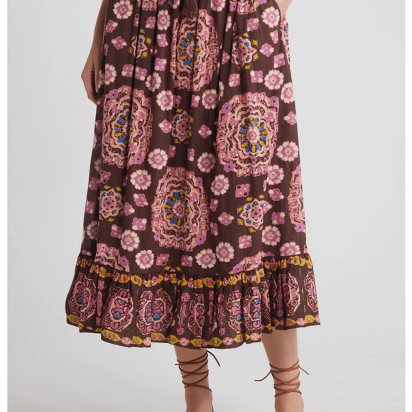 Cleobella Dresses & Skirts - Cleobella Avalon Print Drawstring Skirt EUC
